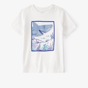 🪐shark print t shirt